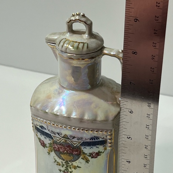 Lustreware 1950s Iridescent German Lusterware Porcelain Vinegar Decanter 2895 - Picture 14 of 14